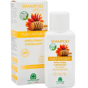 Шампунь для волосся з медом, прополісом і квітковим пилком Natura House Shampoo