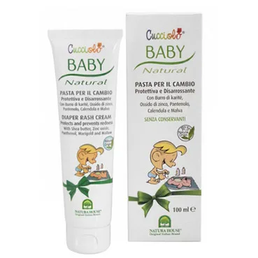 Крем проти попрілості для дітей Natura House Cucciolo Baby Diaper Rash Cream