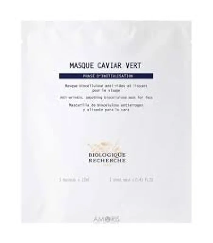 Recherche Masque Caviar Vert - Біоцелюлозна маска для обличчя для боротьби зі зморшками