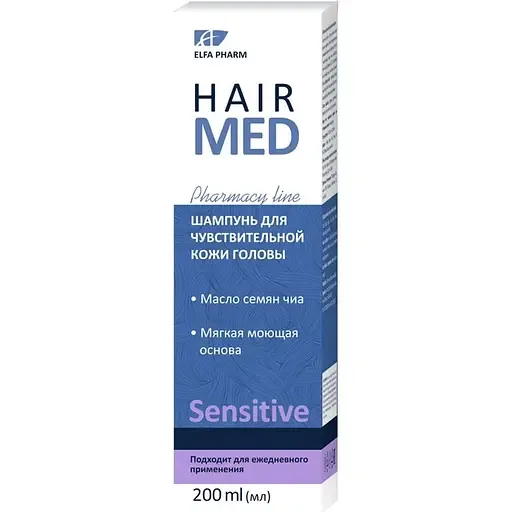 Шампунь Elfa Pharm Hair Med для чутливої шкіри голови 200 мл