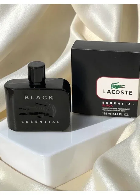 Чоловіча туалетна вода Lacoste Essential Black (Лакост Ессеншіал Блек) 100 мл Деревні Фужерні Пряні Стійкі Шлейфові No Brand (400501216)