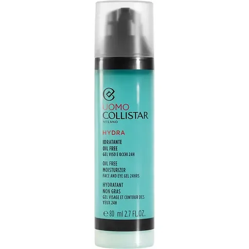 Чоловічий гель для обличчя Collistar Oil Free Moisturizer Face And Eye Gel 24H 80 мл