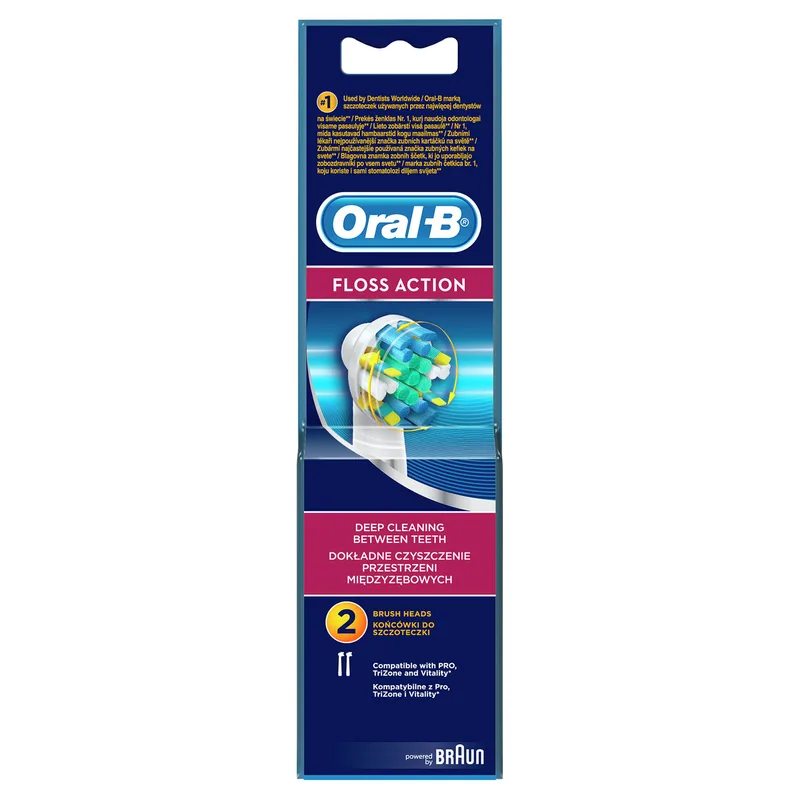 Насадки для електричної зубної щітки Oral-B Floss Action EB25RB, 2 шт
