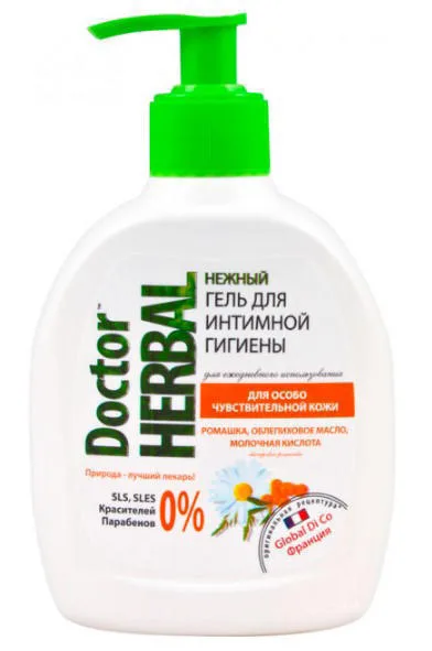 Гель Dr Herbal для інтимної гігієни Ромашка і обліпихова олія 300 мл
