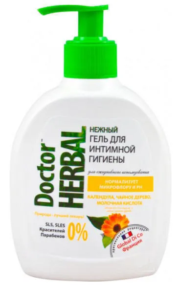 Гель Dr Herbal для інтимної гігієни Календула і чайне дерево 300 мл