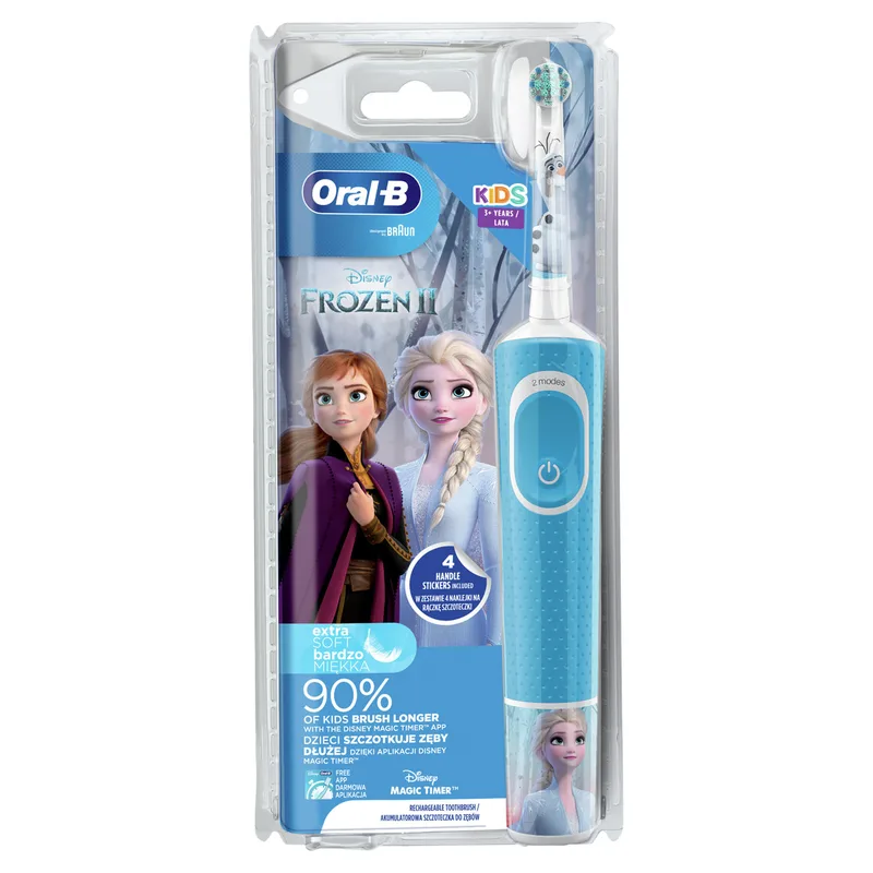 Зубна щітка ORAL-B (Орал-бі) тип 3710 D100.413.2K електрична дитяча з 3-х років FrozenII