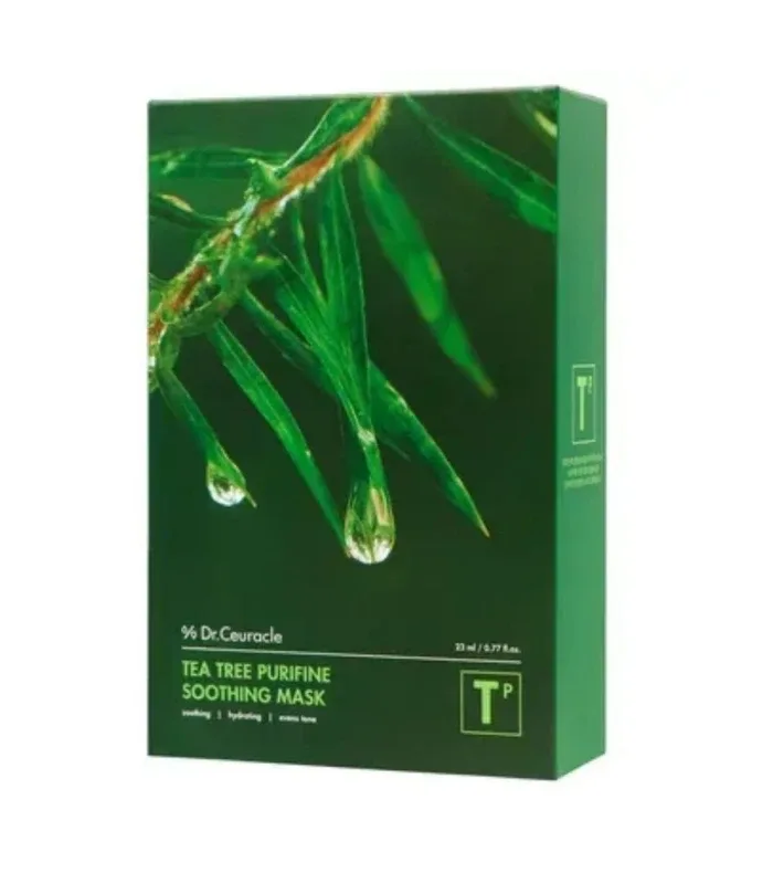 Заспокійлива маска з екстрактом чайного дерева Dr.Ceuracle Tea Tree Purifine Soothing Mask, 23 мл*10 шт