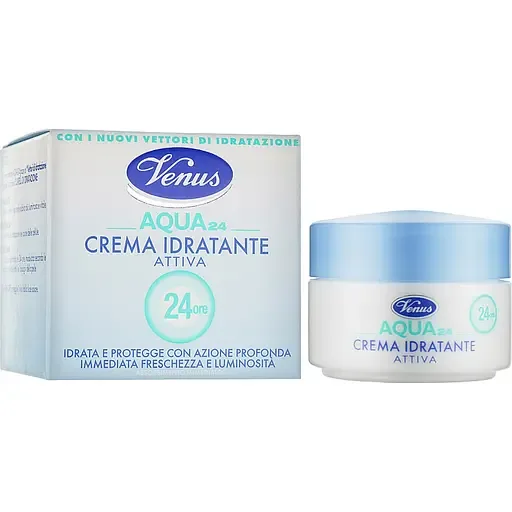 Крем для обличчя Venus Aqua 24 Crema Idratante Attiva зволожуючий 50 мл