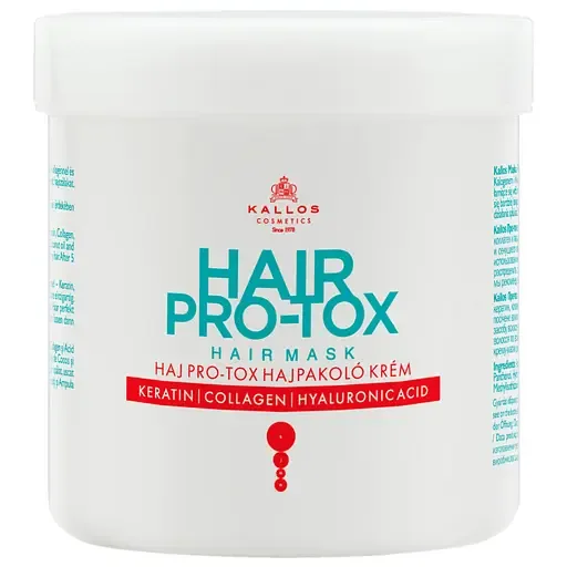 Відновлююча маска для волосся Kallos Cosmetics KJMN Pro-Tox Hair Mask з кератином, колагеном та гіалуроновою кислотою 500 мл