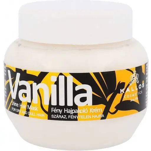 Маска для блиску сухого та тьмяного волосся Kallos Cosmetics Vanilla Shine Hair 275 мл