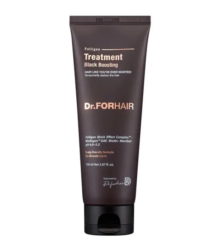 Folligen Black Treatment - Бальзам-кондиціонер для відновлення кольору сивого волосся