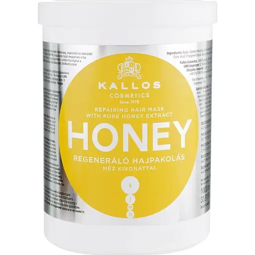 Відновлююча маска для волосся Kallos Cosmetics KJMN Honey з екстрактом меду 1 л