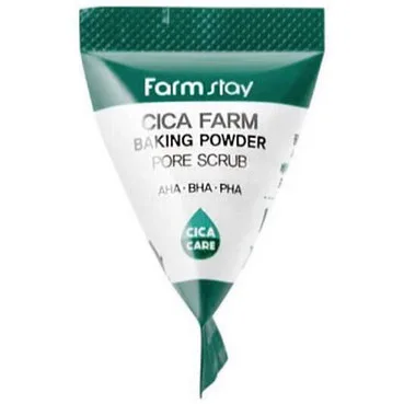 Скраб для глибокого очищення з азійською центеллою FarmStay Cica Farm Baking Powder Pore Scrub