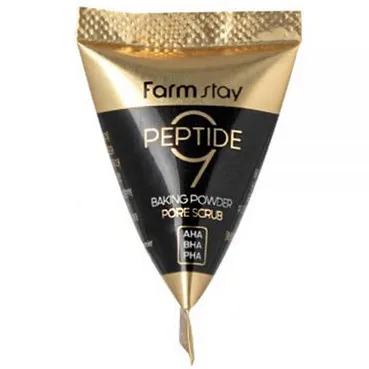 Скраб для обличчя з пептидним комплексом і амінокислотами FarmStay Peptide 9 Baking Powder Pore Scrub