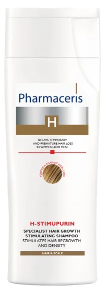 Шампунь Pharmaceris H H-Stimupurin спеціалізований стимулюючий зростання волосся, стимулює відростання волосся і їх загущення 250 мл
