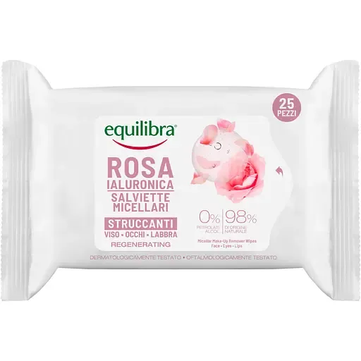 Серветки для обличчя Equilibra міцелярні 25 шт.