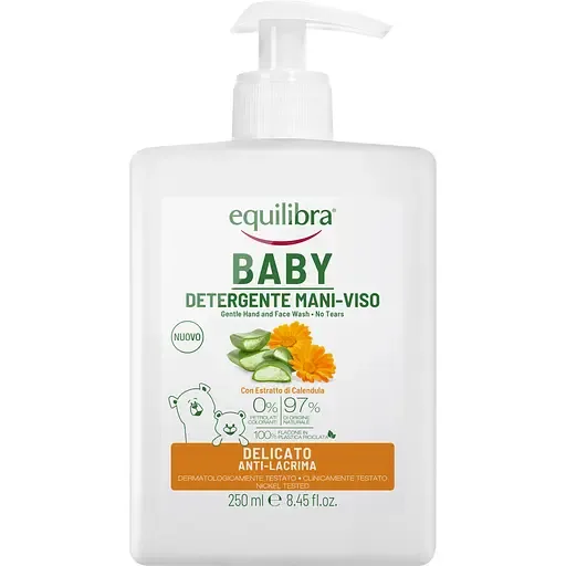 Ніжне дитяче мило для обличчя і рук Equilibra Baby Gentle Cleanser 250 мл