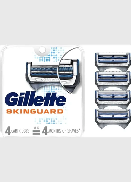 Змінні картриджі для гоління (леза касети) чоловічі Gillette SkinGuard Sensitive