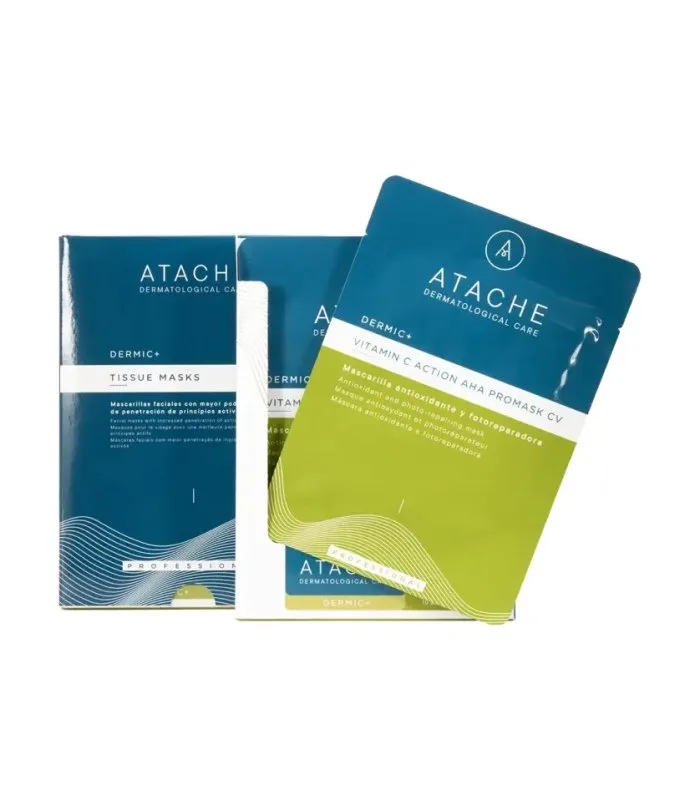 Антиоксидантна маска глобальної дії з вітаміном С Atache VITAMIN C ACTION AHA PROMASK CV