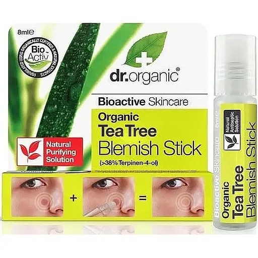 Органічний олівець проти плям з чайним деревом Dr. Organic Tea Tree Blemish Stick Stops In Their Tracks, 8 мл