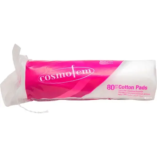Диски ватні Cosmofem косметичні, 80 шт.