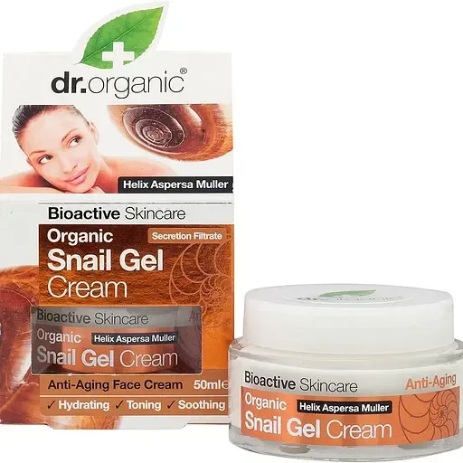 Гель-крем для обличчя з екстрактом секрету равлика Dr. Organic Bioactive Skincare Snail Gel Cream 50 мл