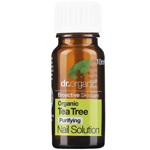 Засіб для нігтів Dr. Organic Bioactive Skincare Tea Tree Nail Solution із чайним деревом 10 мл