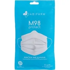 Маска 3х-ш.ABIFARM мед.стер.біла М98 №5