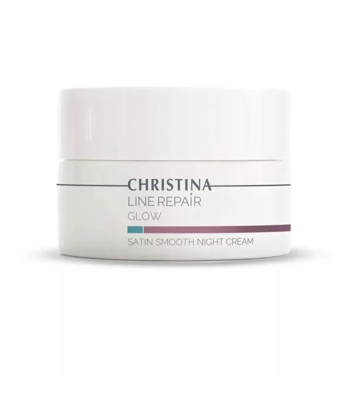 Line Repair Glow Satin Smooth Night Cream - Нічний крем Гладкість сатину