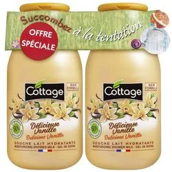 Набір зволожуючого молочка для душу "Ваніль" Cottage Delicious Vanilla Shower Milk Set (2*shower/milk/250ml)