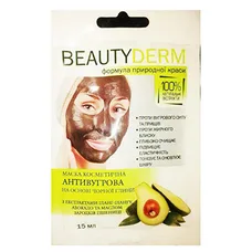 Маска BEAUTYDERM для обличчя противугрева на основі чорної глини 15 г