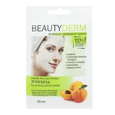 Маска BEAUTYDERM для обличчя живильна на основі білої глини 15 г