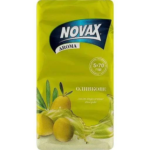 Туалетне мило Novax Aroma Оливкове 350 г (5 шт. х 70 г)