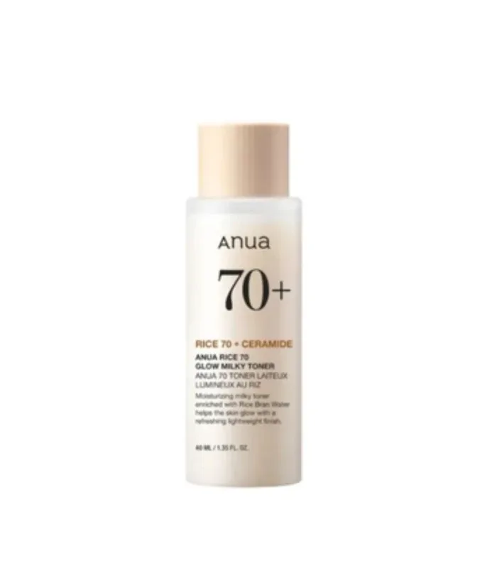 Rice 70 Glow Milky Toner - Живильний тонер з рисовою водою, ніацинамідом і вітаміном С