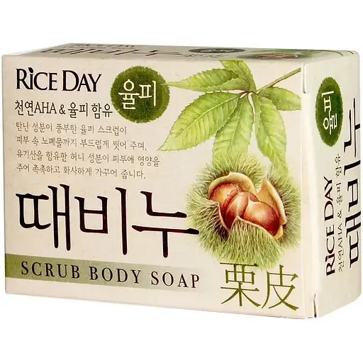 Мило-скраб для тіла Lion Riceday Scrub Body Chestnut Soap Каштан 100 г