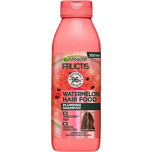 Шампунь Garnier Fructis Hair Food Watermelon для тонкого волосся, що потребує об'єму 350 мл