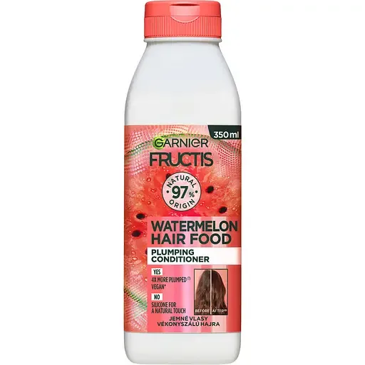 Бальзам-ополіскувач Garnier Fructis Hair Food Watermelon для тонкого волосся, що потребує об'єму 350 мл