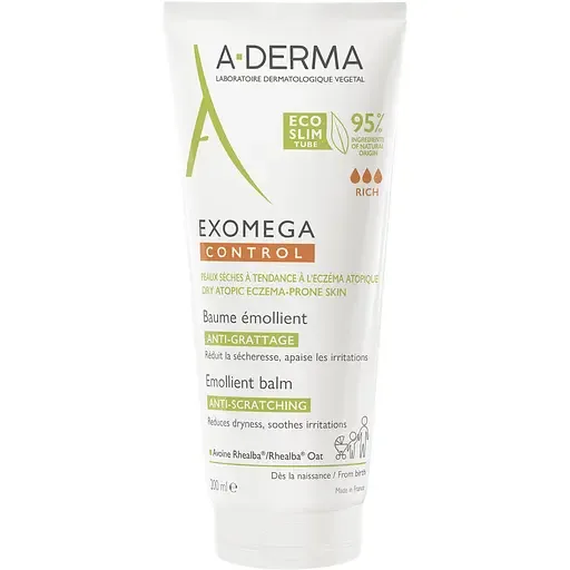 Бальзам-емолент для тіла та обличчя A-Derma‎ Exomega Control 200 мл