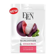 Маска для обличчя Elen Cosmetics ткан. Інтенсивна Мангостин і Гіалур. кислота 25 мл