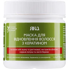 Маска Яка для відновлення волосся з Кератином 200 мл