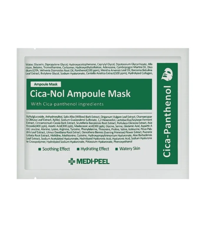 Cica-Nol Ampoule Mask - Заспокійлива тканинна маска з центелою та гіалуроновою кислотою