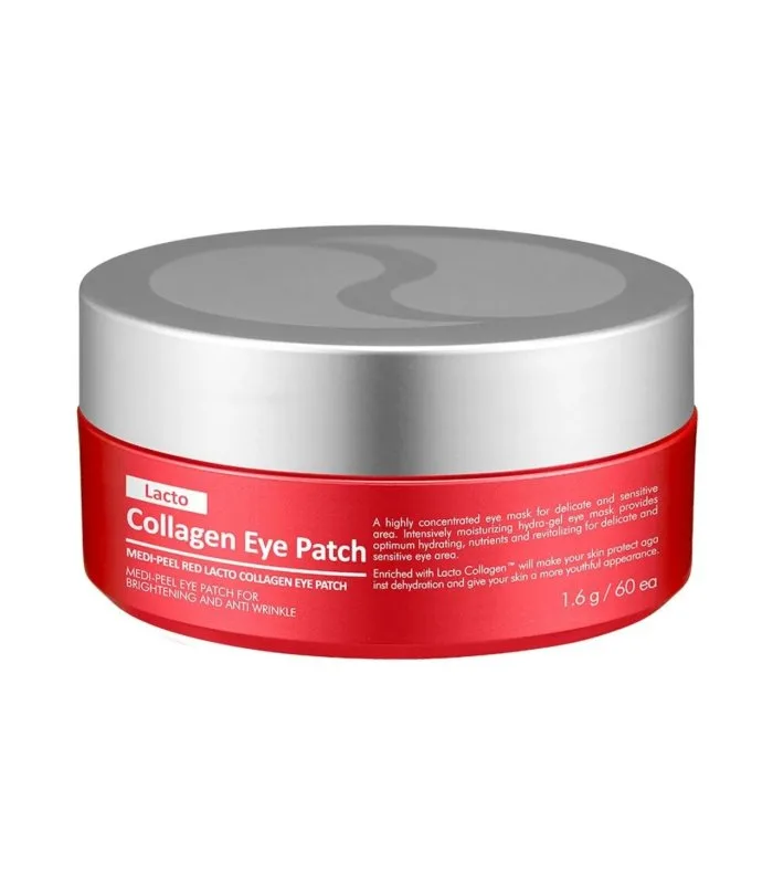 Антивікові гідрогелеві патчі з колагеном та лактобактеріями - Medi Peel Red Lacto Collagen Eye Patch, 60 шт
