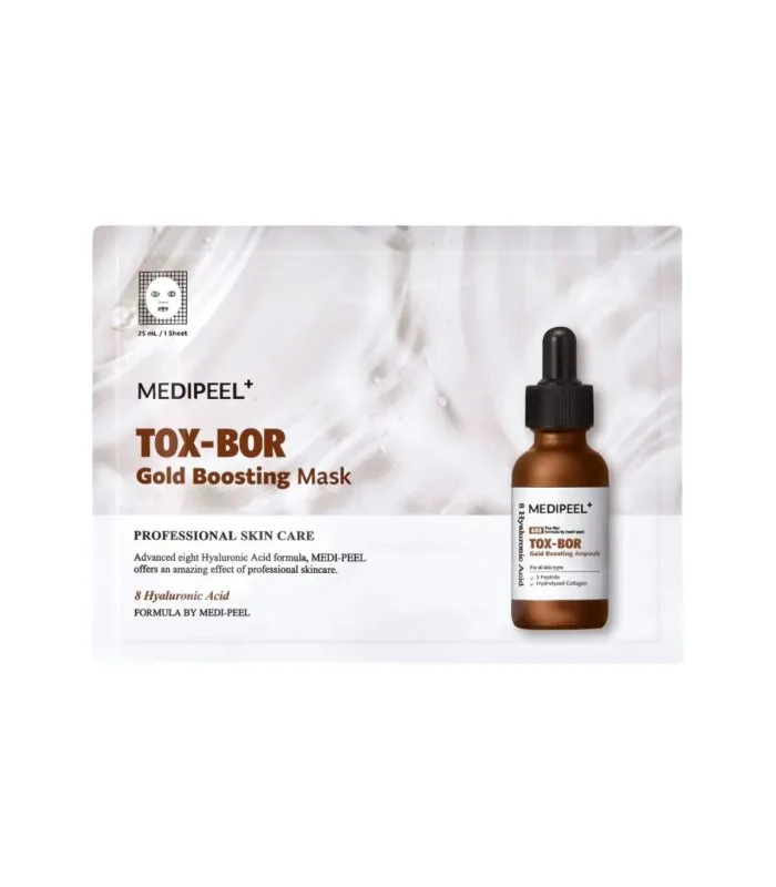 Tox-Bor Gold Boosting Mask - Тканинна маска з золотом для пружності та сяйва шкіри