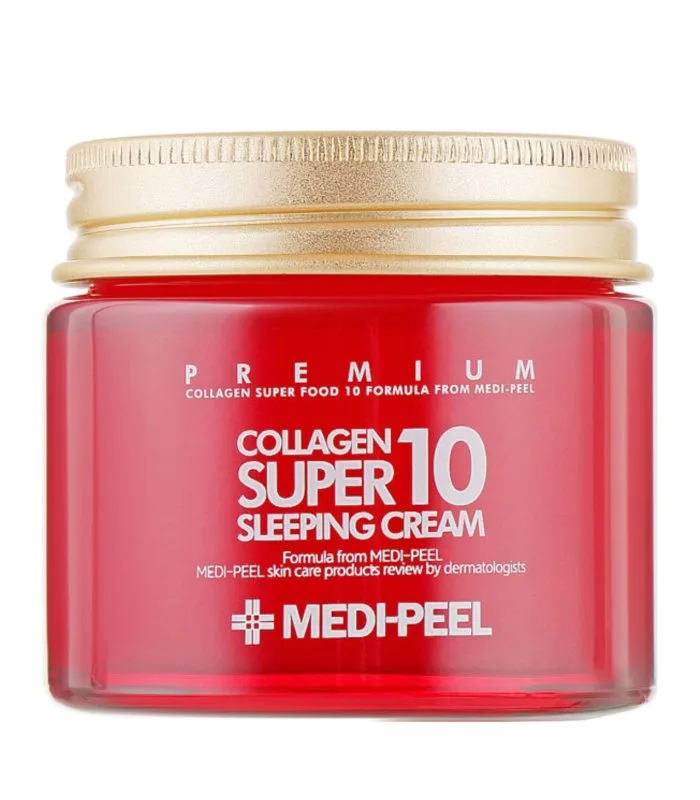 Collagen Super10 Sleeping Cream - Омолоджувальний нічний крем з колагеном і рослинними екстрактами