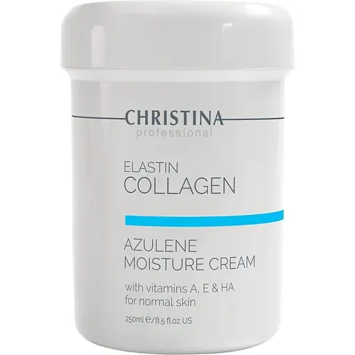 Зволожувальний крем для нормальної шкіри Christina Elastin Collagen Azulene Moisture Cream with Vitamins A, E & HA 250 мл