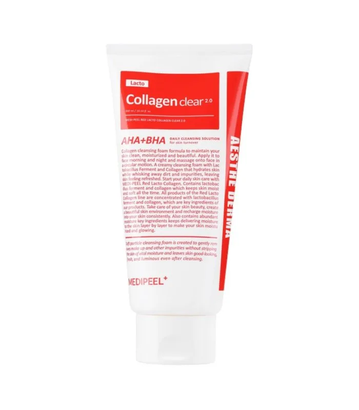 Red Lacto Collagen Clear 2.0 - Очищувальна пінка з колагеном і пробіотиками