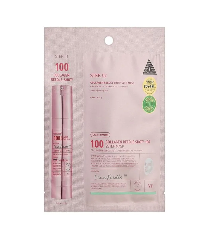 Collagen Reedle Shot 100 2Step Soft Mask - Зволожувальна колагенова маска