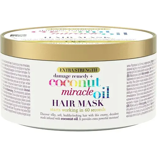 Маска для волосся OGX Extra Strength Coconut Miracle Oil Hair Mask для зміцнення волосся, з кокосовою олією 300 мл