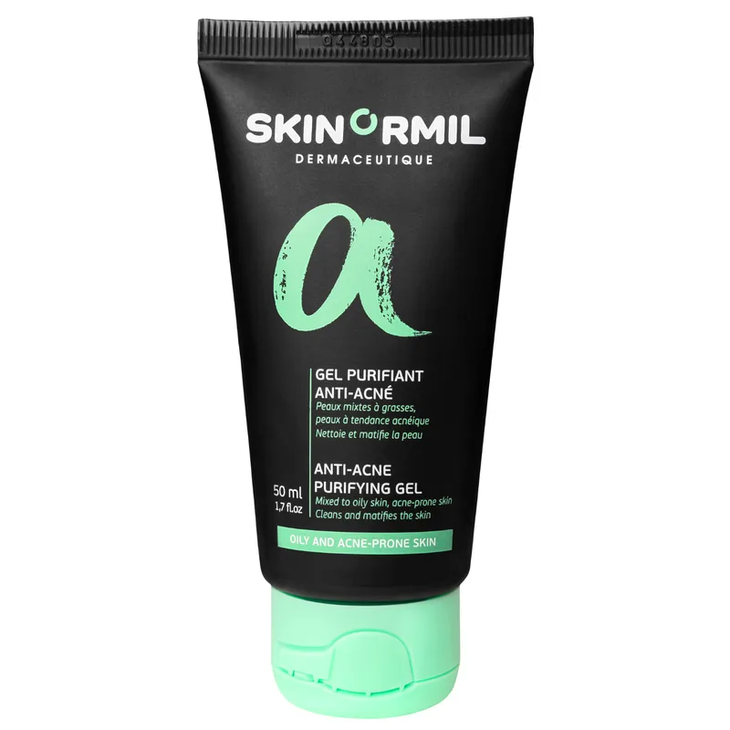 Гель для обличчя SKINORMIL (Скінорміл) Анти-акне очищуючий для щоденної гігієни жирної, комбінованої та схильної до вугрів шкіри