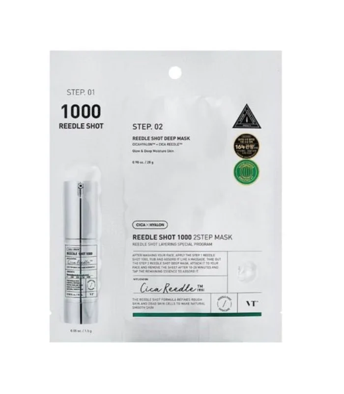 Reedle Shot 1000 2-Step Mask - Двоступінчаста маска зі спікулами для інтенсивного оновлення шкіри